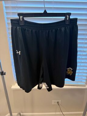 Under Armour Black Men's Athletic Shorts with Logo Accent